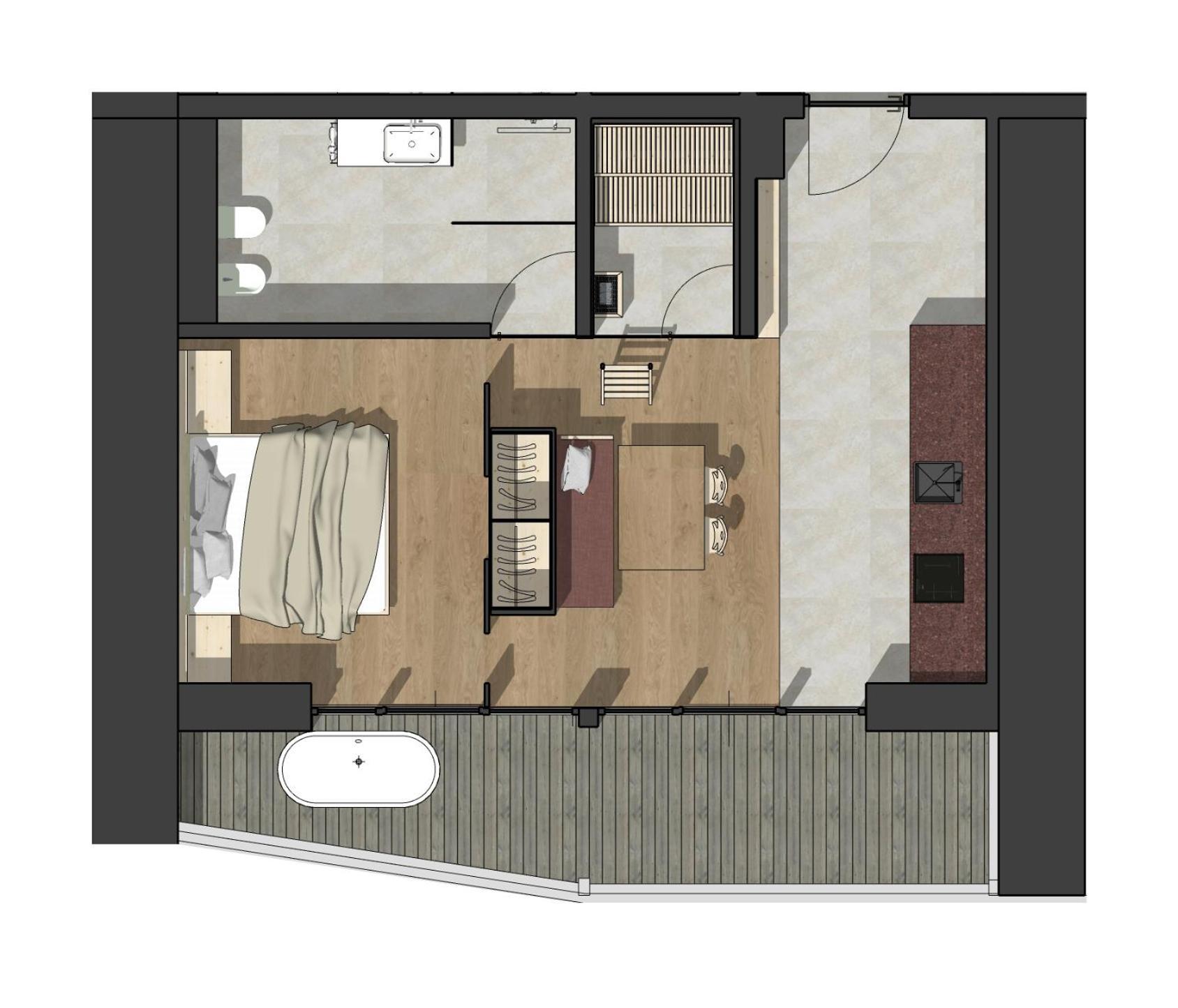Appartements Zi Ranna Santa Maddalena in Casies Δωμάτιο φωτογραφία